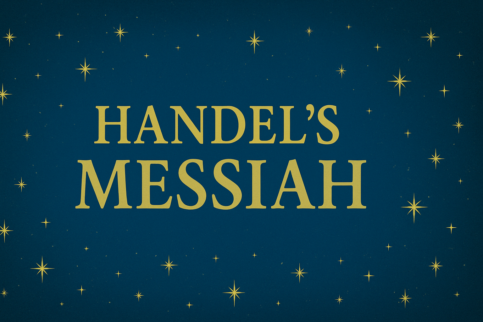 Handel's Messiah Grand River Chorus Concert Poster