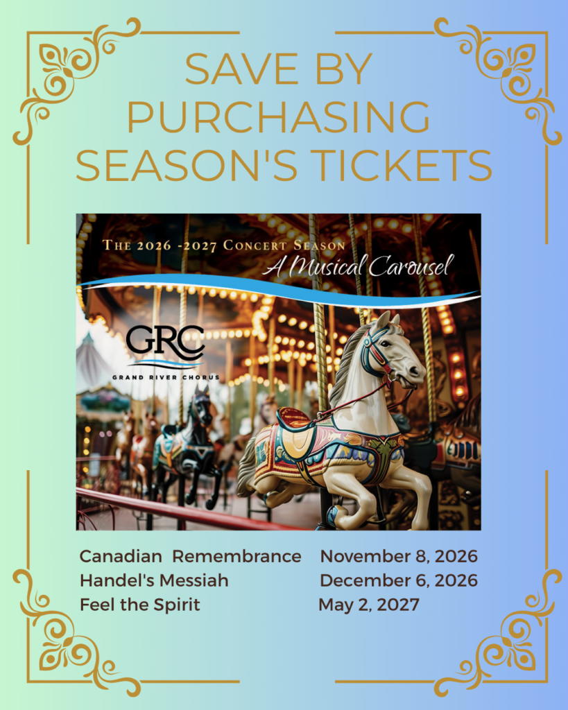 2026-2027 Grand River Chorus Season Pass Poster